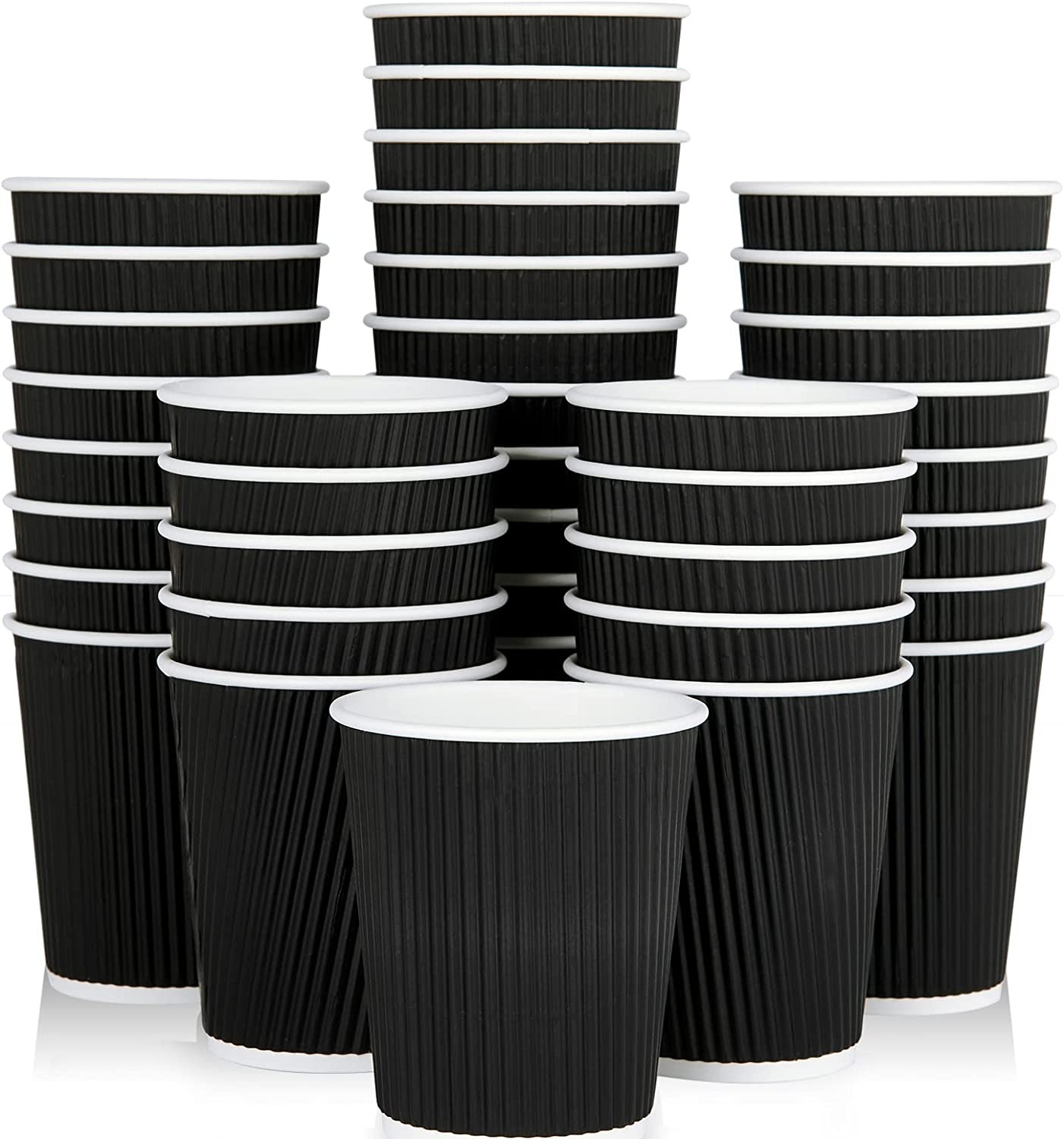 Black Paper Coffee Cups, 9 oz. - 240/Case